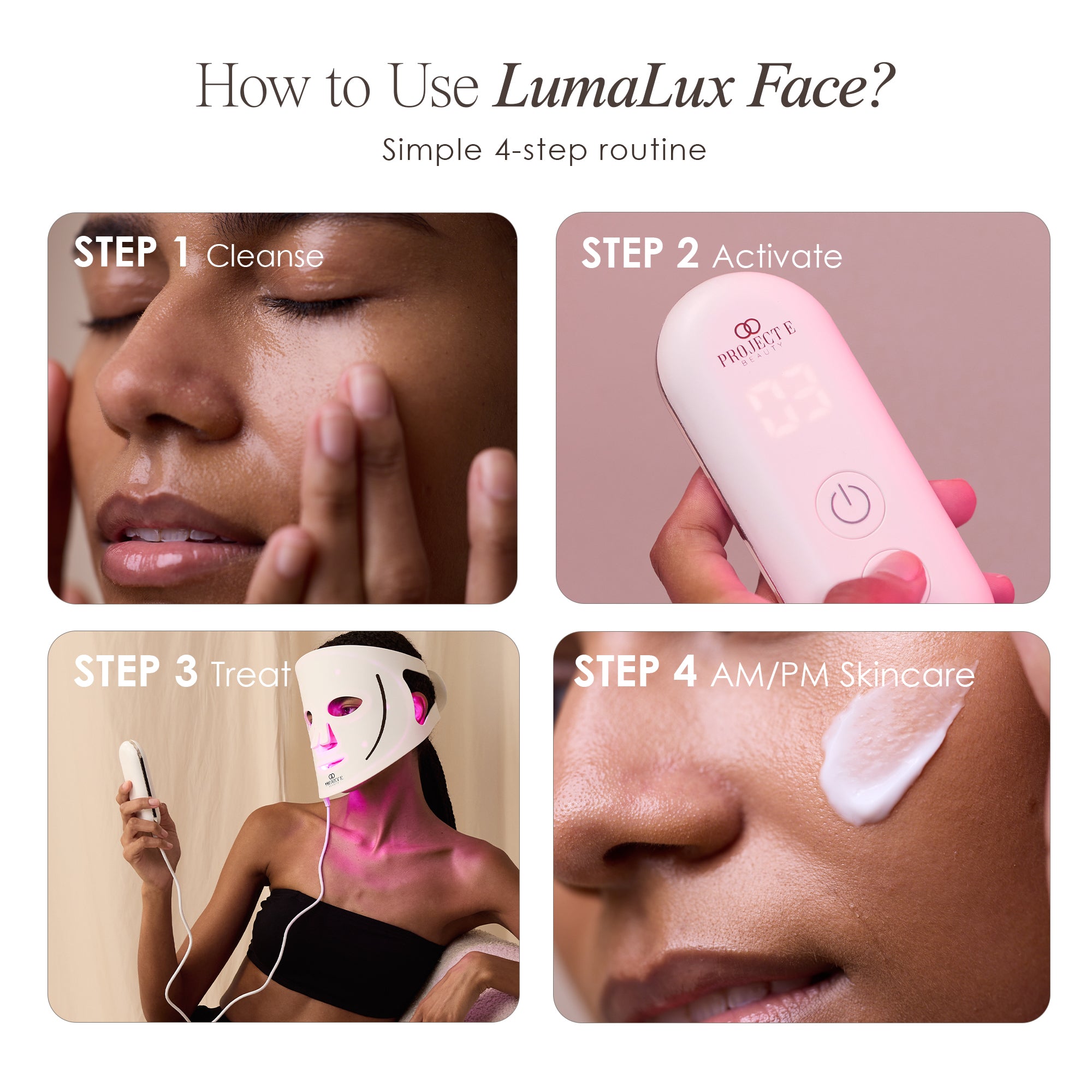 LumaLux Face | Pro LED Light Therapy Mask